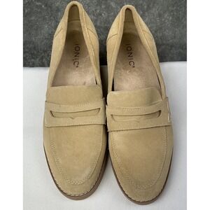 Vionic Women's Cheryl II Slip-on Comfort Loafers Beige Suede Size 7
